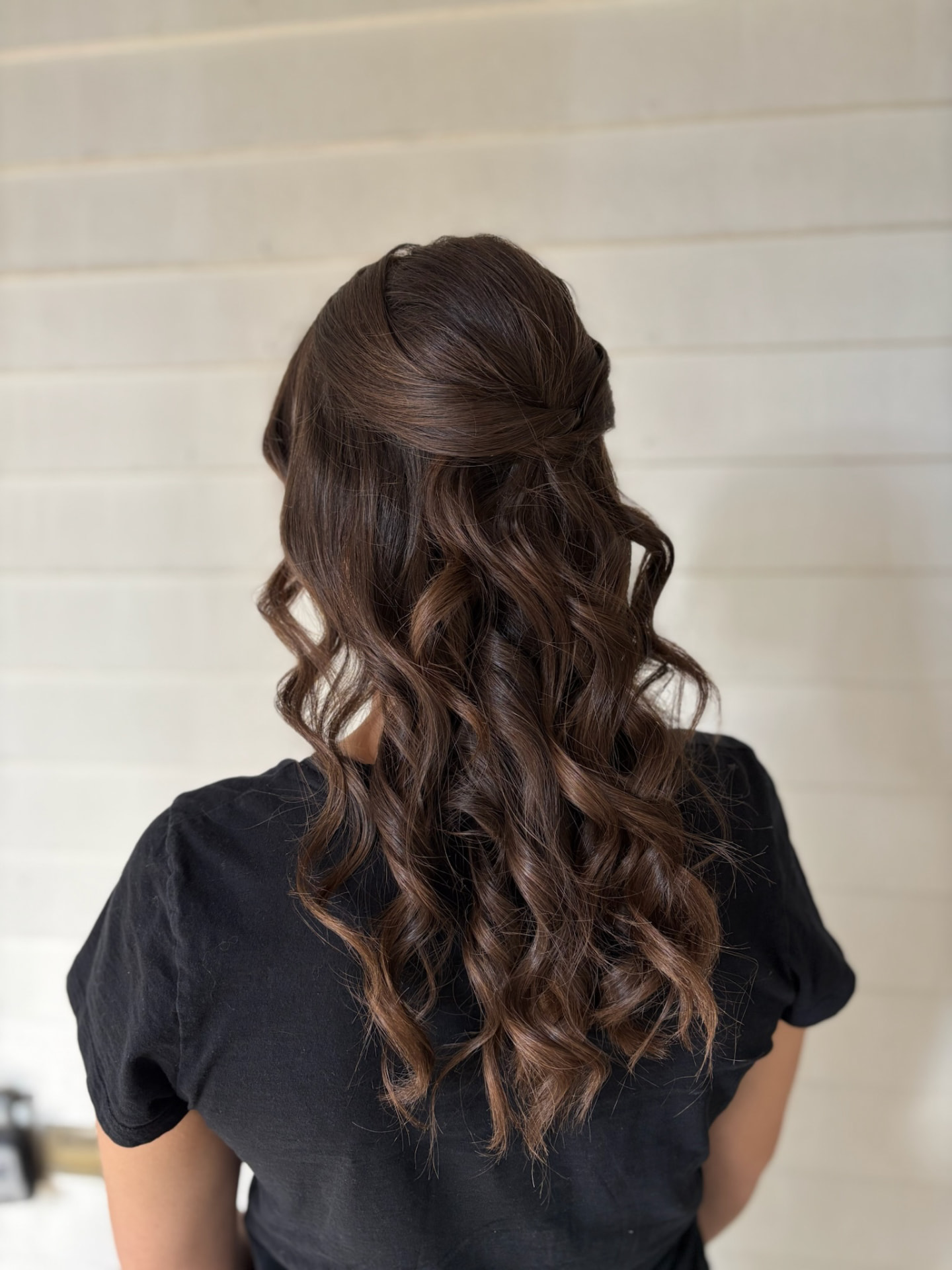 Half-up — soft waves