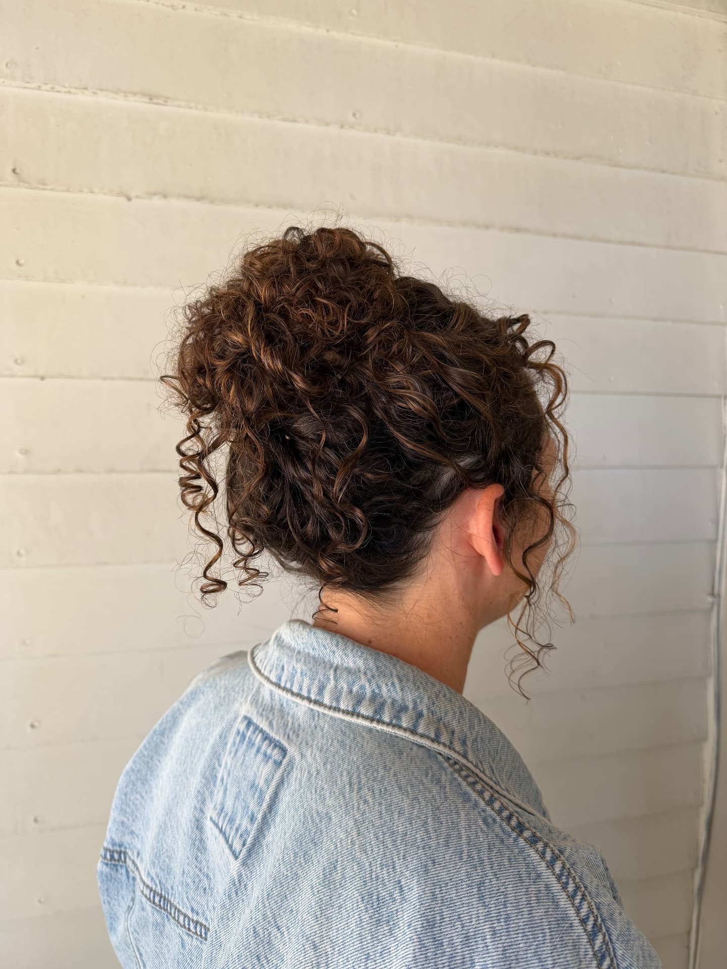 Curly top knot