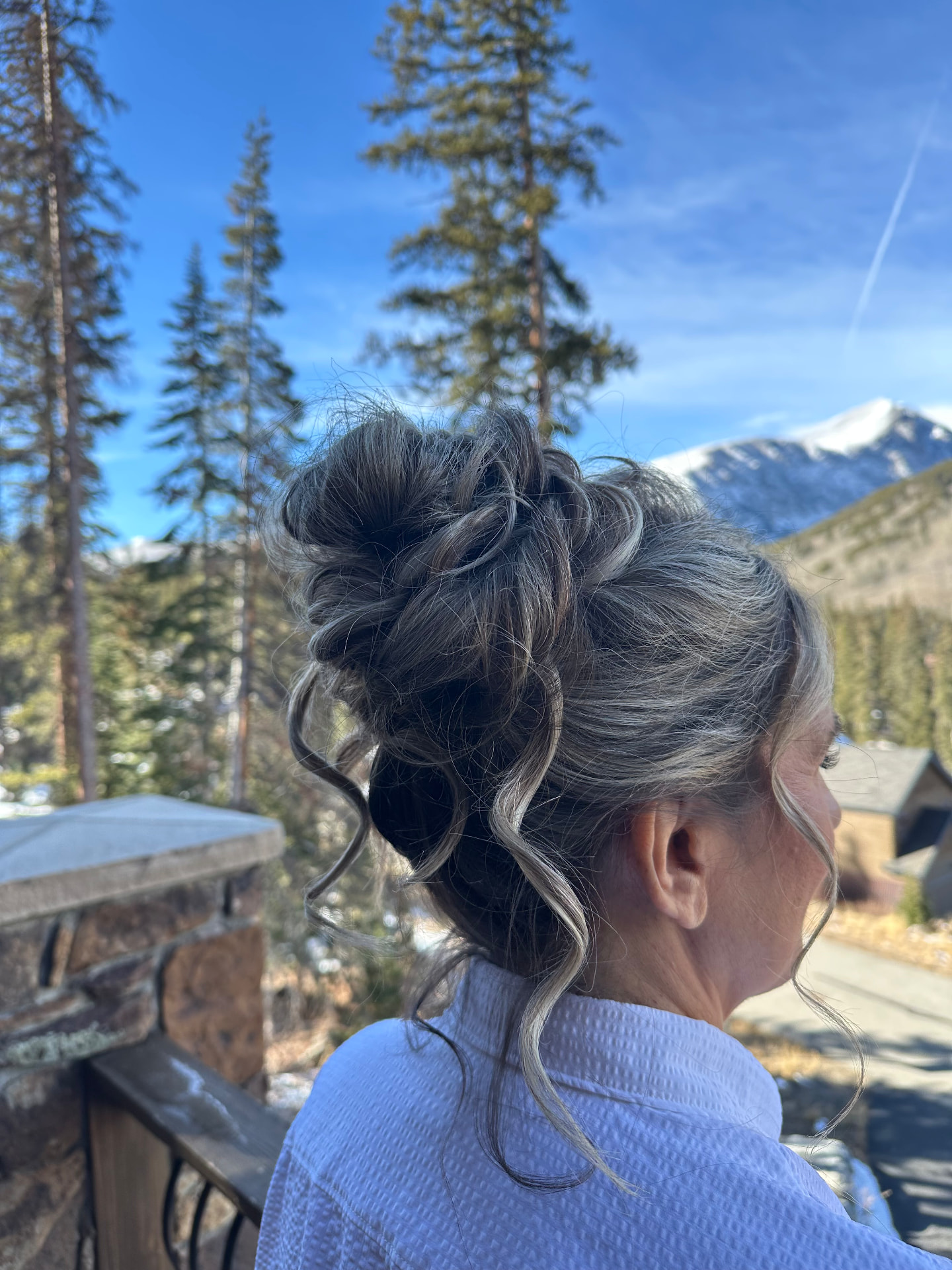 Mountain-side chignon